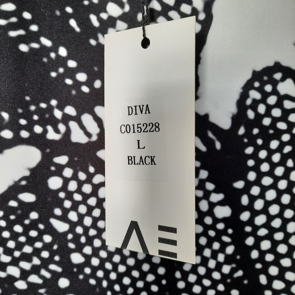 Angel Eye London, black and white dress size L - Picture 3 of 5